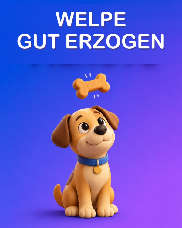 Den Welpen zu Hause mit Positiver Verstärkung Erziehen