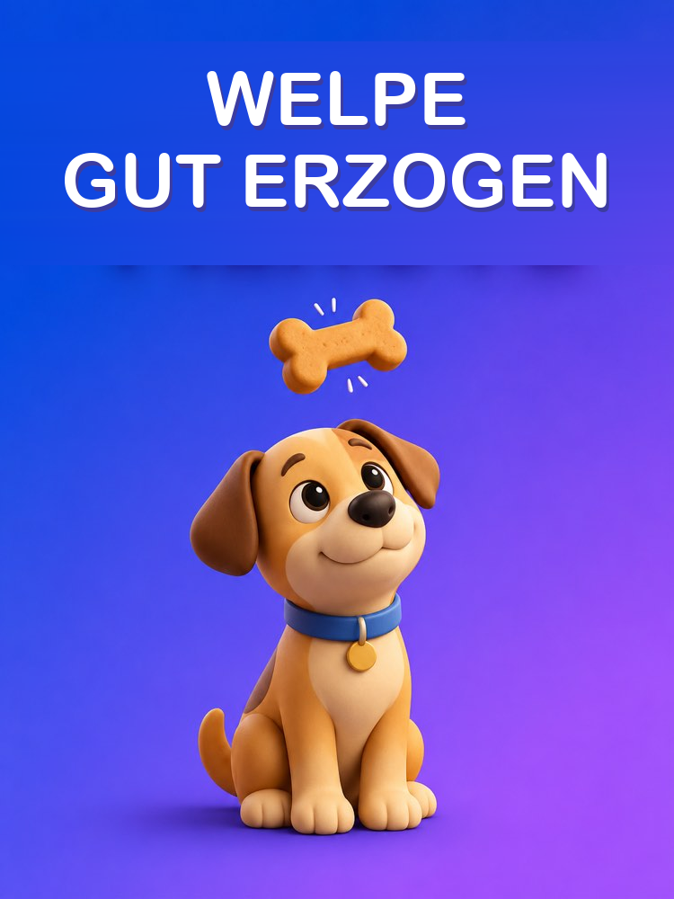 Den Welpen zu Hause mit Positiver Verstärkung Erziehen