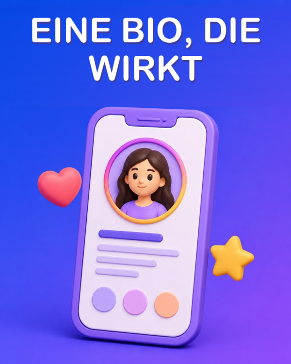 Eine Social-Media-Bio, die wirkt, mit KI