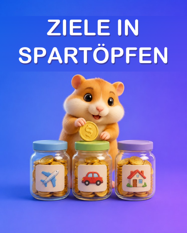 Spartöpfe nach Ziel für Deine Finanzziele