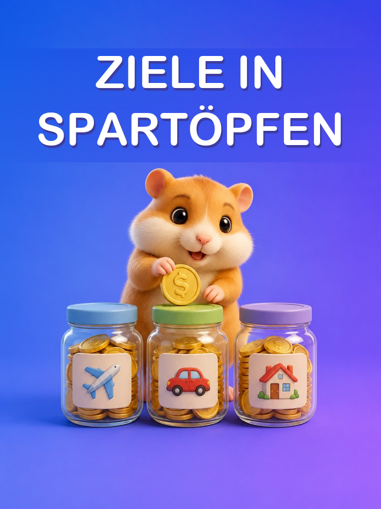Spartöpfe nach Ziel für Deine Finanzziele