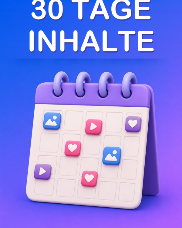 Ein Content-Kalender für 30 Tage mit KI