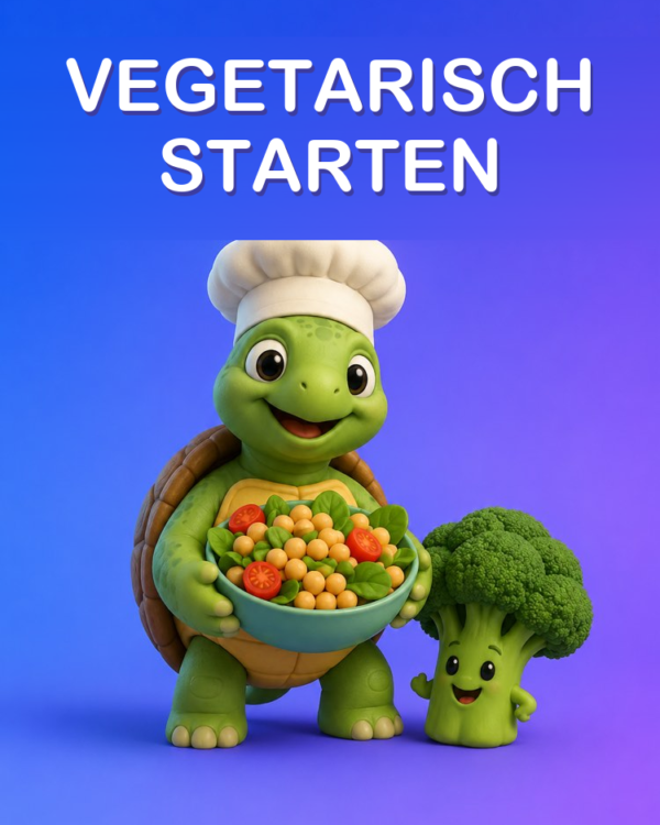 Vegetarischer Speiseplan für Anfänger, Schritt für Schritt