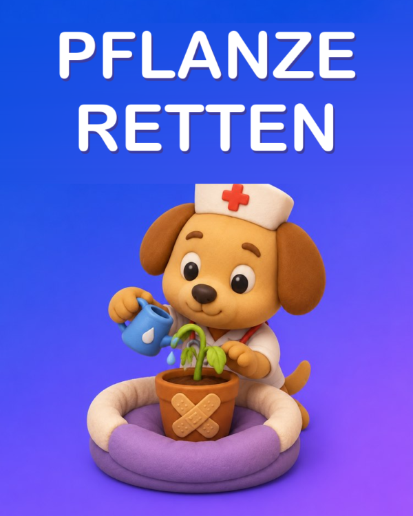 Eine fast tote Pflanze retten mit KI