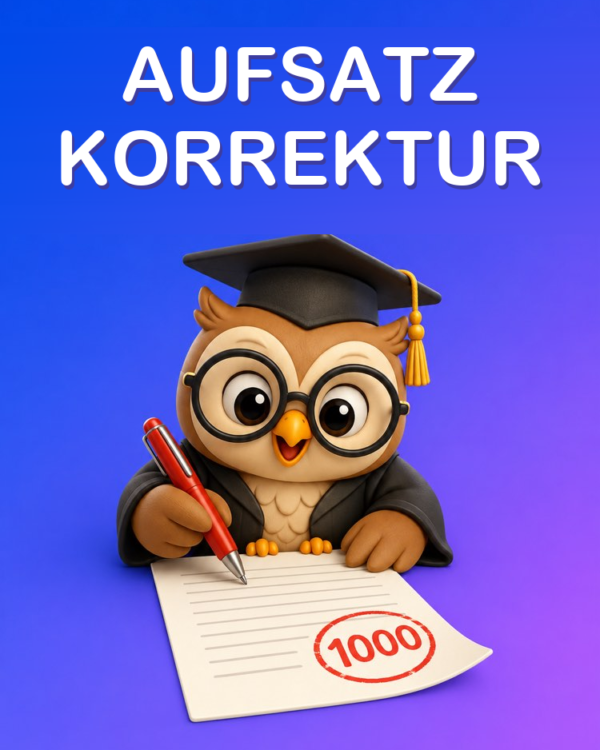 Korrektur Deines Prüfungsaufsatzes