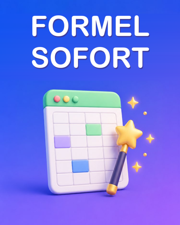 Tabellenformel auf der Stelle