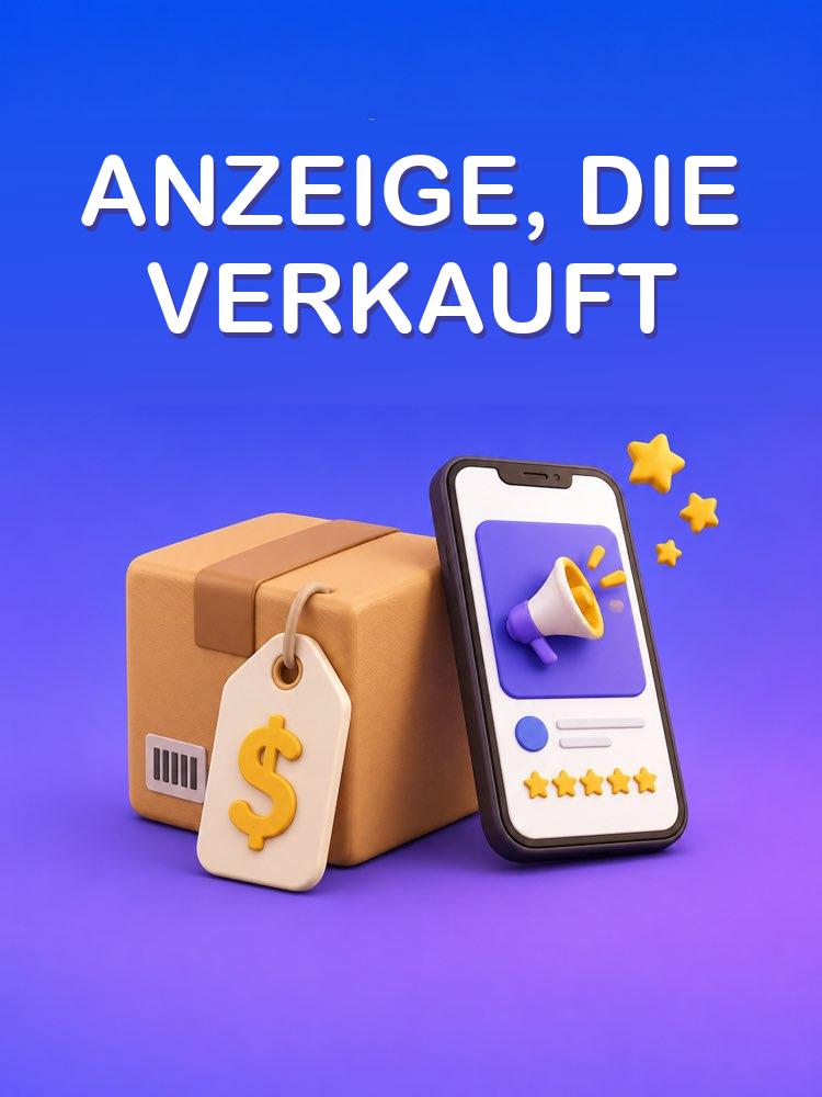 Gebraucht-Anzeige, die schnell verkauft