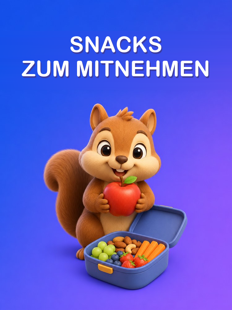 Gesunde Snacks für Arbeit und Schule