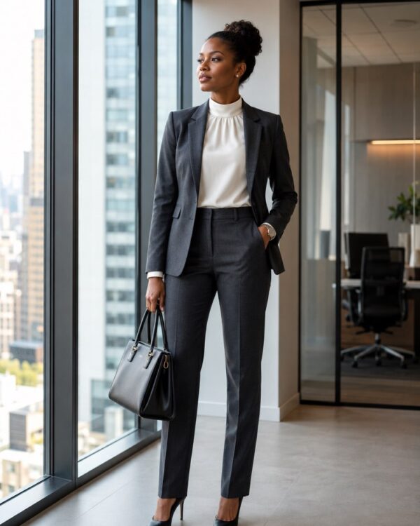 Business-Office-Look im Foto mit KI