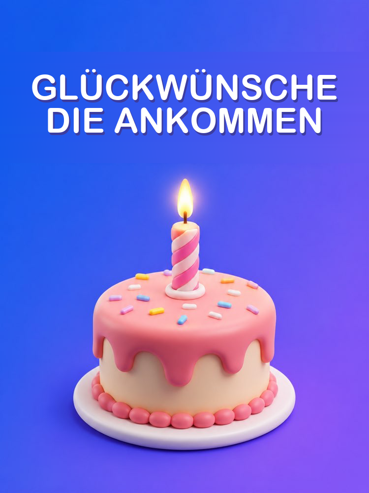 Eine Geburtstagsnachricht, die Berührt