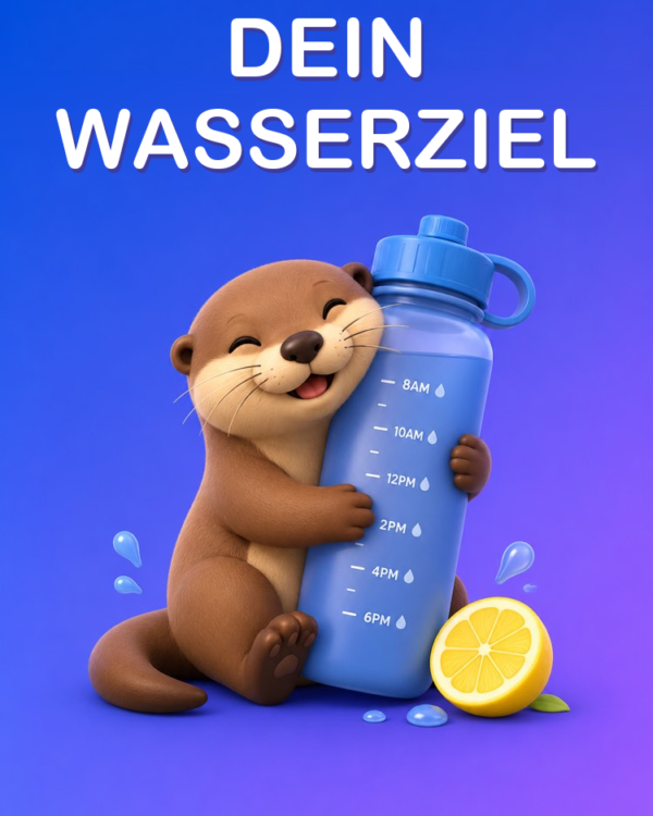 Dein Wasserziel für den Tag, Passend zu deiner Routine