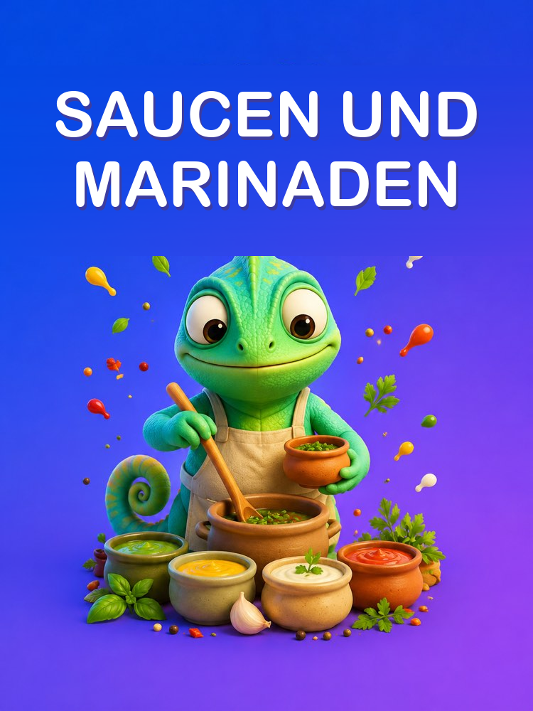 Hausgemachte Saucen, Gewürze und Marinaden mit KI