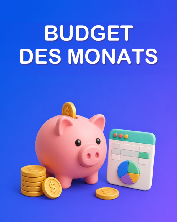 Das Haushaltsbudget des Monats ordnen