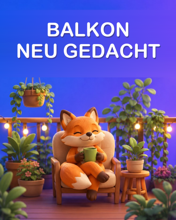 Balkon und kleinen Hof gestalten mit KI