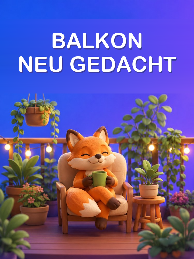 Balkon und kleinen Hof gestalten mit KI