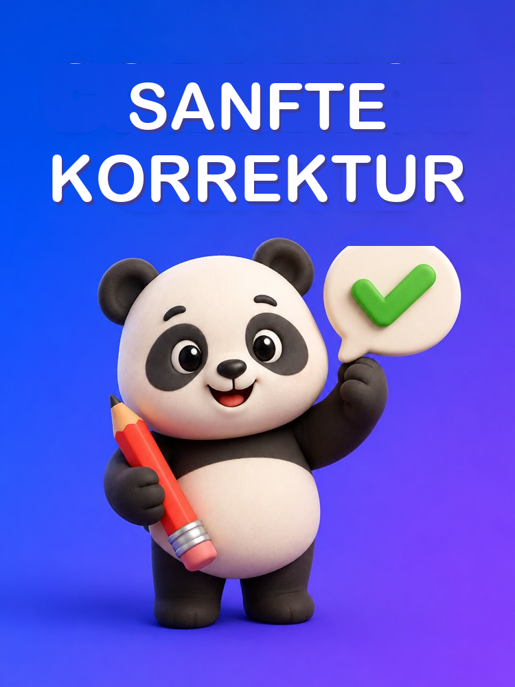 Freundliche Korrektur, die deine Fehler erklärt