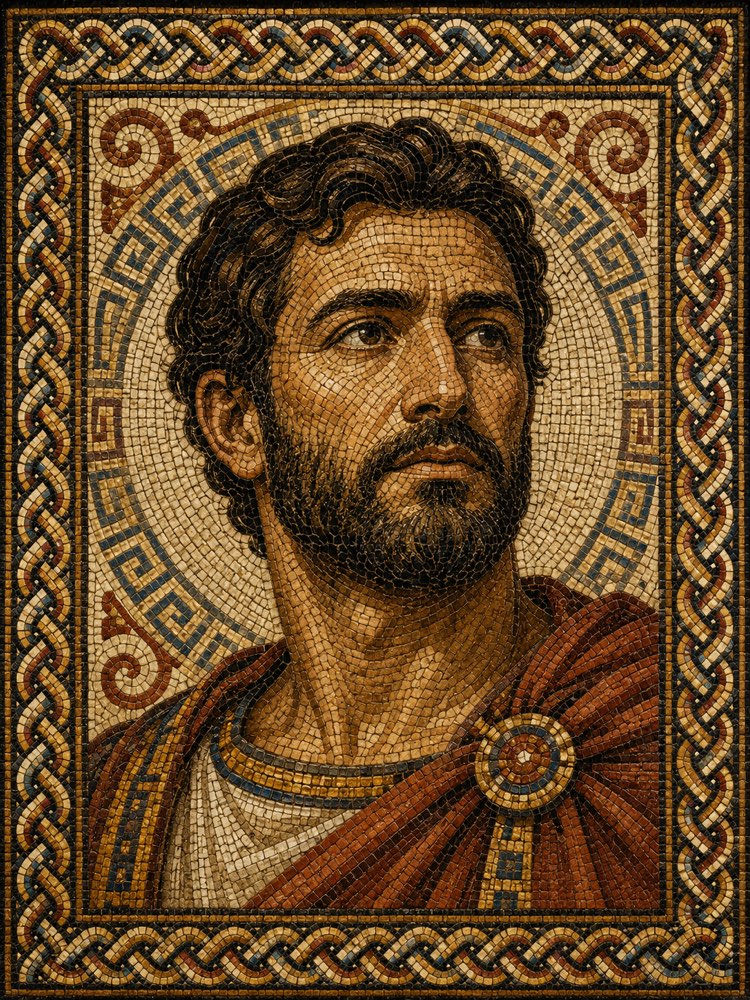 Dein Foto als antikes römisches Mosaik