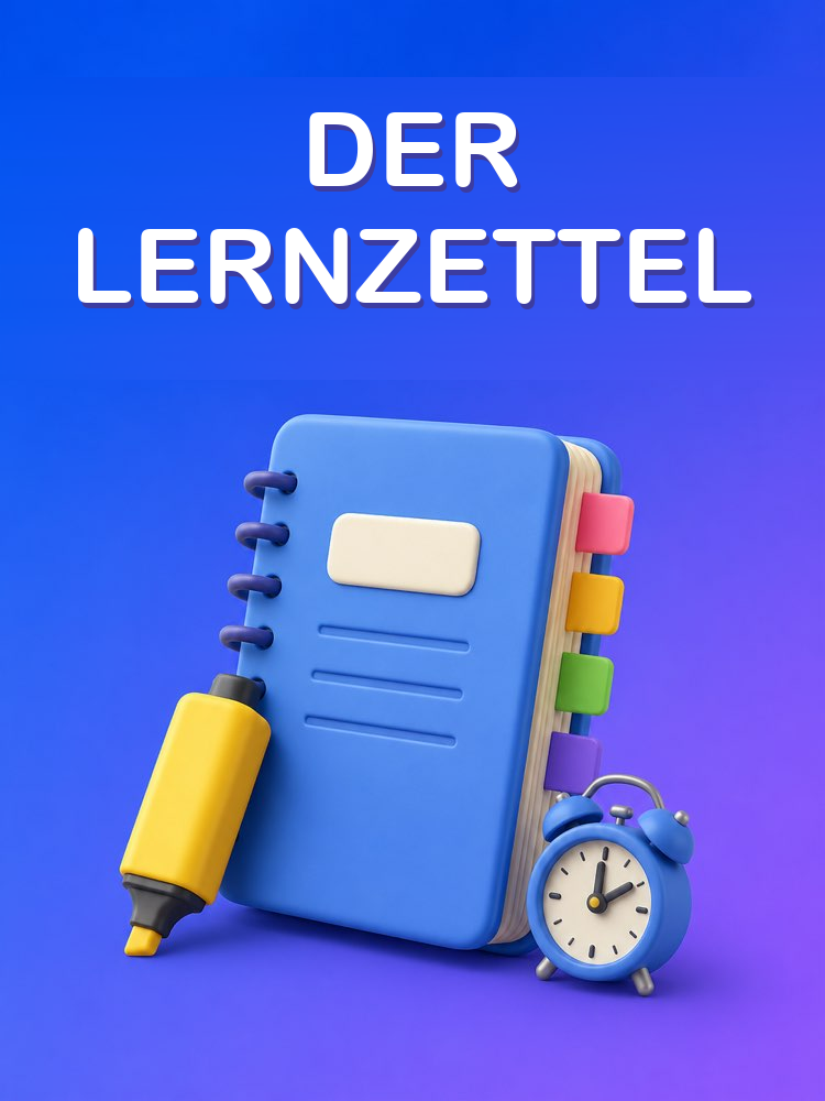 Lernzettel für die Prüfung