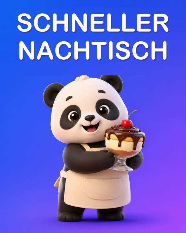 Schnelles Dessert mit wenigen Zutaten mit KI