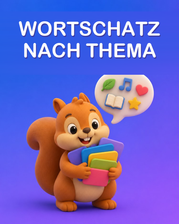 Wortschatz nach Thema mit Beispielsätzen