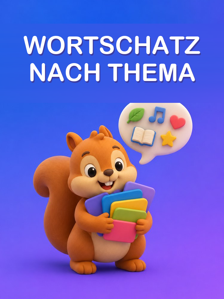 Wortschatz nach Thema mit Beispielsätzen