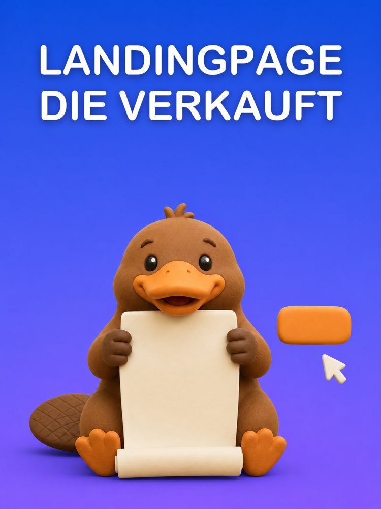 Die Ganze Landingpage, von der Headline bis zum Button