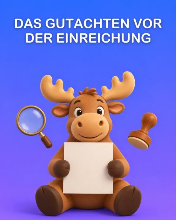 Gutachten vor der Einreichung Deines Artikels