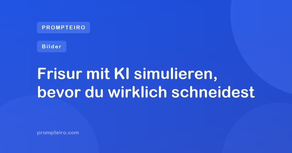 Frisur mit KI simulieren, bevor du wirklich schneidest