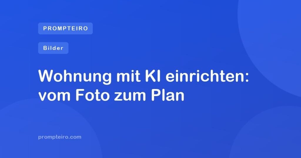 Wohnung mit KI einrichten: vom Foto zum Plan
