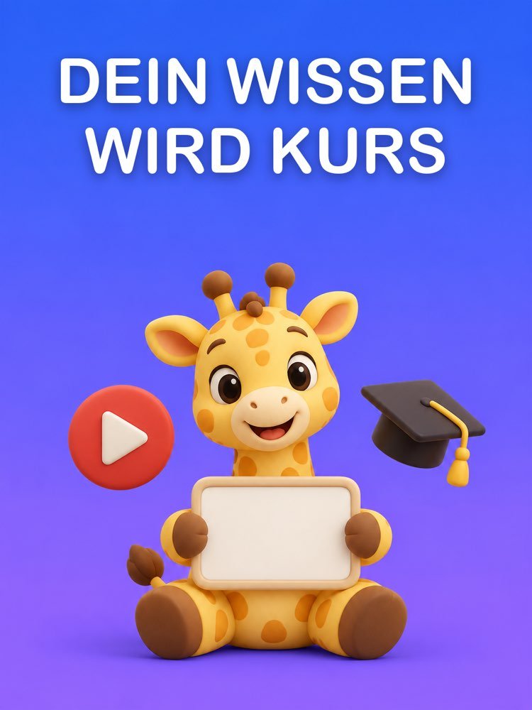 Aus deinem Wissen wird ein Online-Kurs