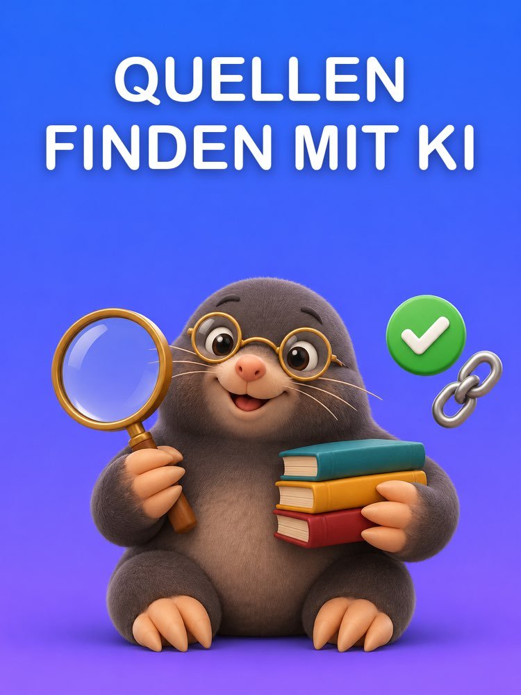 Quellen finden mit KI: Fachartikel suchen und prüfen, ob es sie gibt