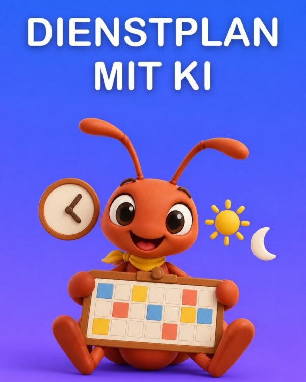 Dienstplan mit KI, mit geprüften Schichten und Stunden
