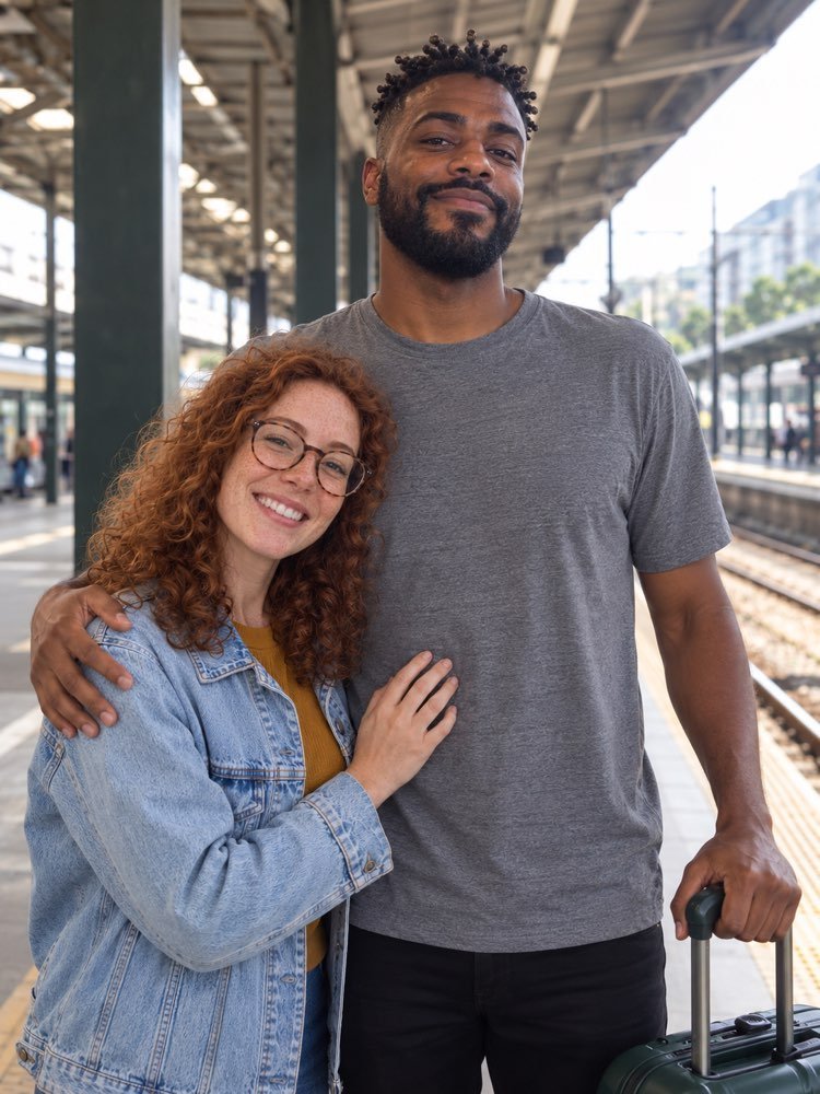 Pärchenfoto mit KI aus zwei einzelnen Fotos