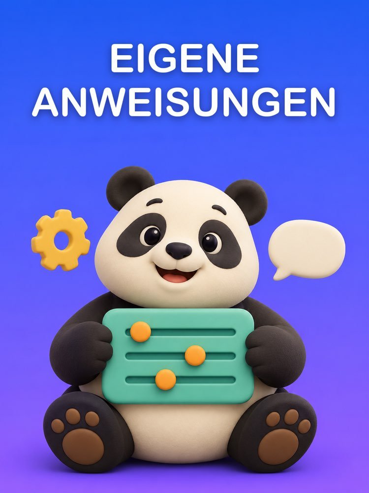 Eigene Anweisungen für ChatGPT, einmal eingerichtet