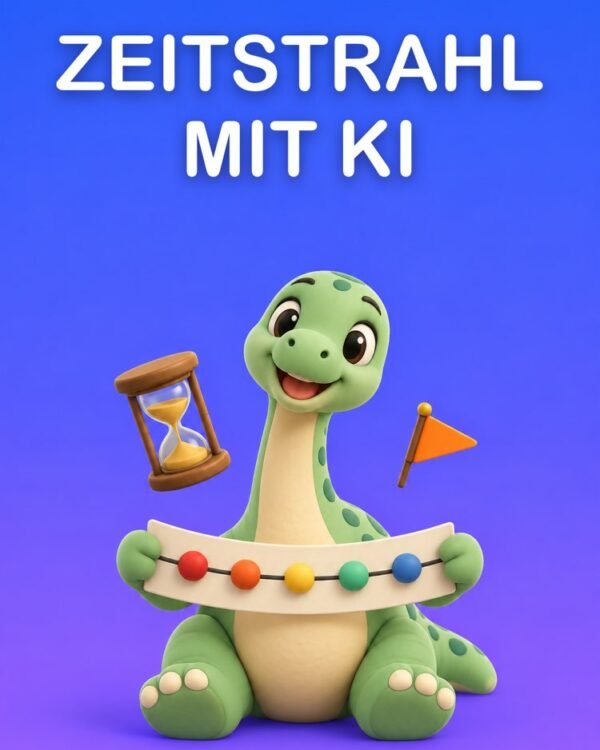 Zeitstrahl mit KI, nur mit den Daten aus deinem Material