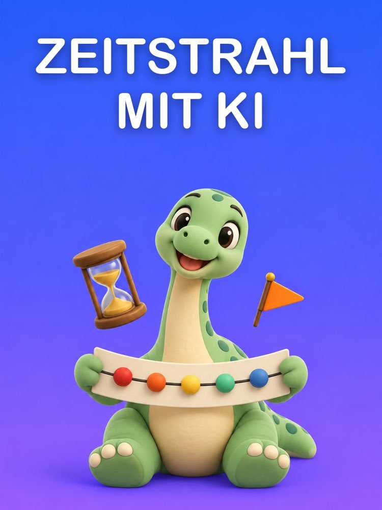 Zeitstrahl mit KI, nur mit den Daten aus deinem Material