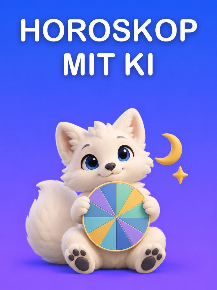Horoskop mit KI, gedeutet aus den echten Positionen deines Geburtshoroskops