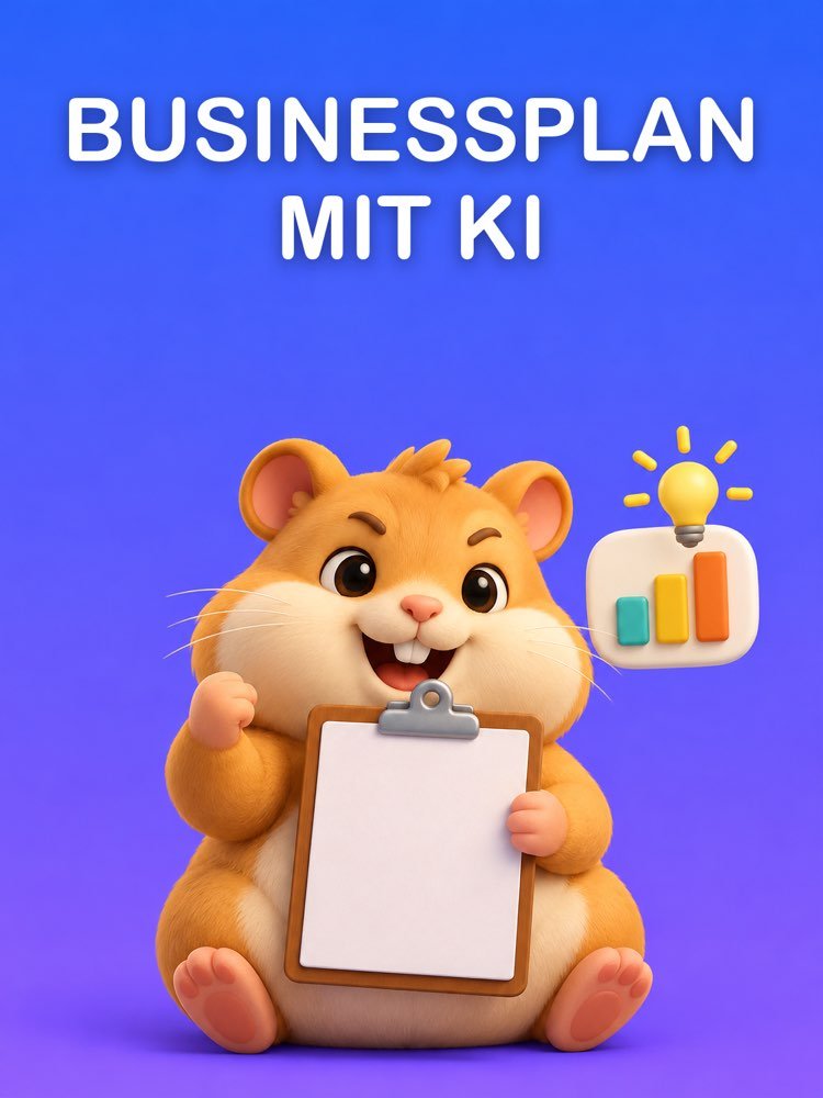 Businessplan mit KI auf einer Seite, mit offengelegter Rechnung