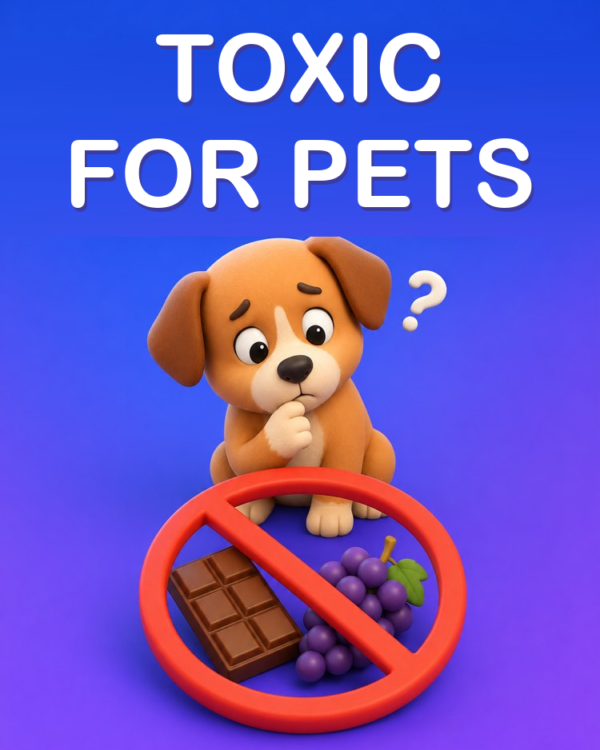 Foods and Plants That Are Toxic to Your Pet, with AI