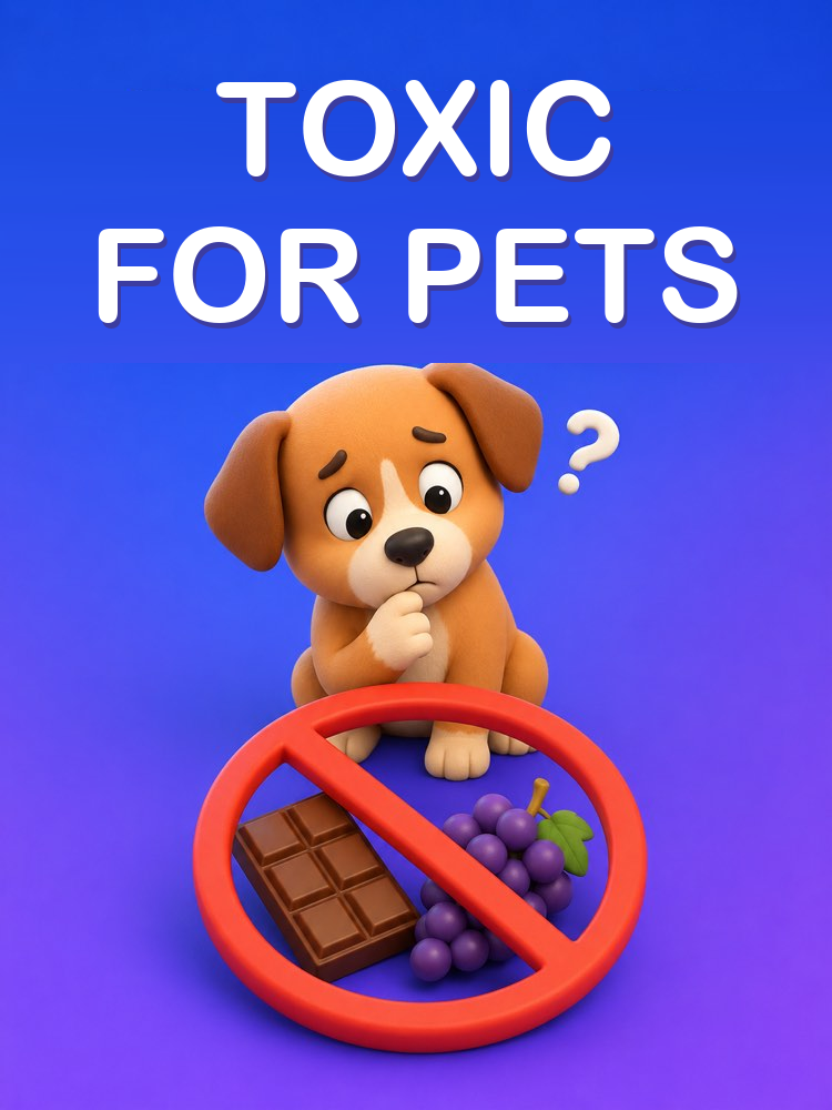 Foods and Plants That Are Toxic to Your Pet, with AI