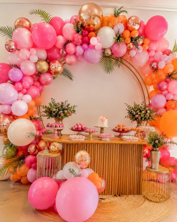 Colourful Balloon Arch with AI