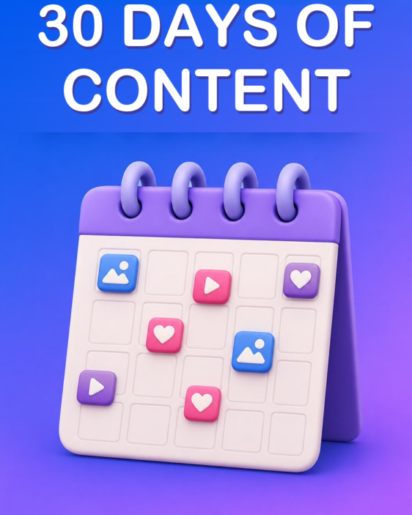 A 30-Day Content Calendar with AI