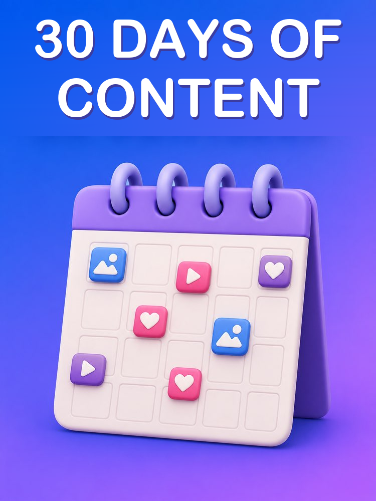 A 30-Day Content Calendar with AI