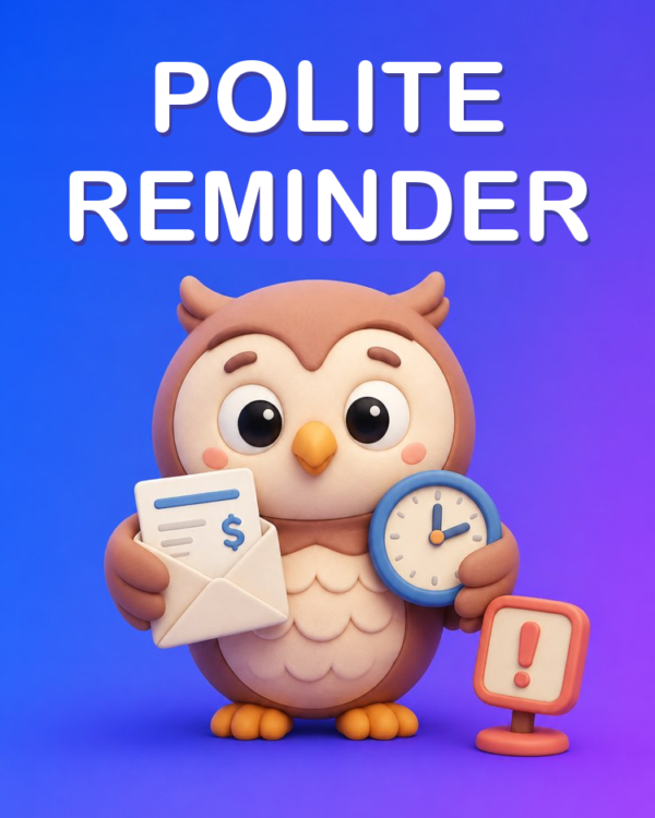 A Polite Reminder for a Customer Who Paid Late