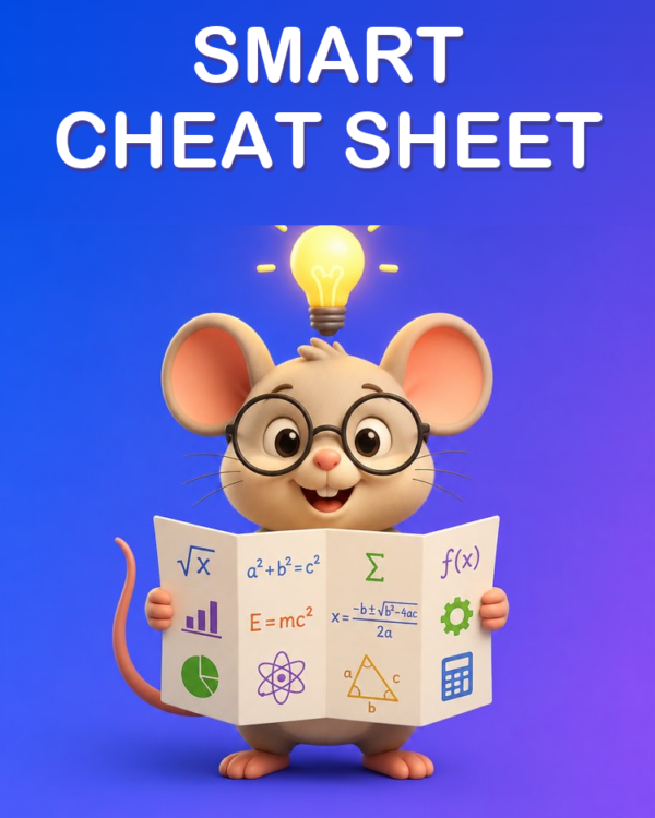 Smart Cheat Sheet of Formulas and Concepts