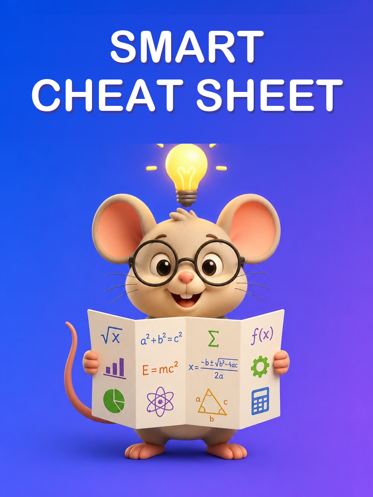 Smart Cheat Sheet of Formulas and Concepts
