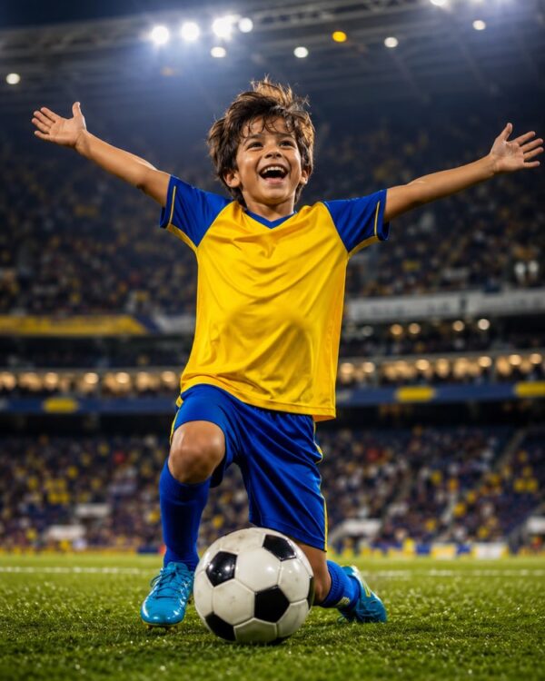 Kid Football Star in Your Photo