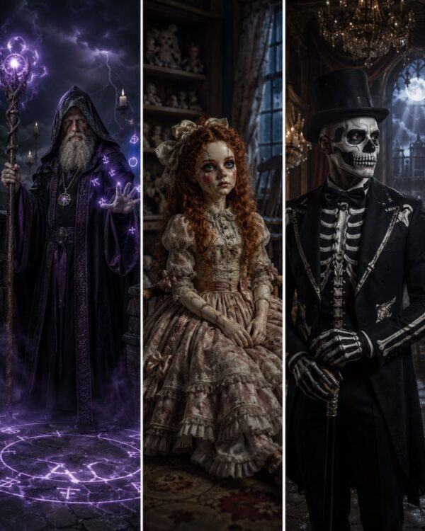 Elegant Skeleton Costume in Your Photo