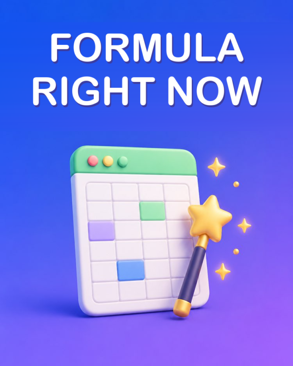 Spreadsheet Formula on the Spot