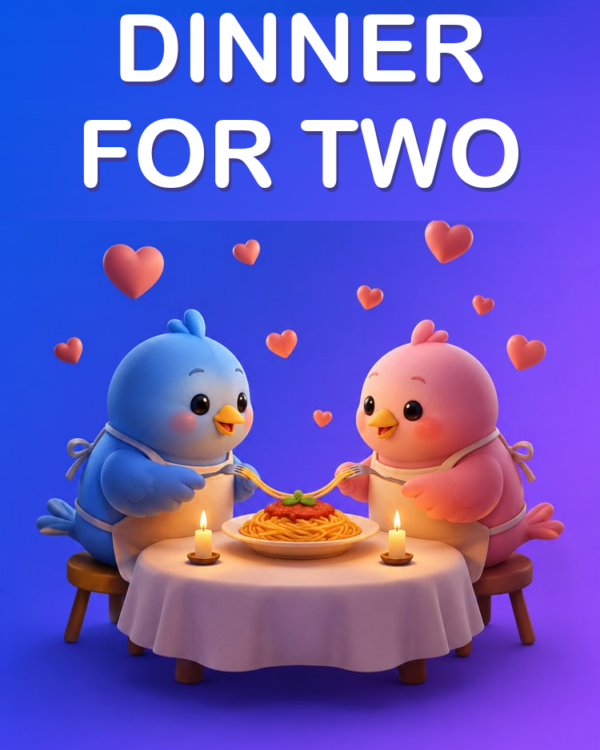 A Romantic Dinner for Two at Home, with AI